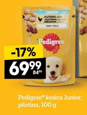 Pedigree® kesica Junior, piletina, 100 g