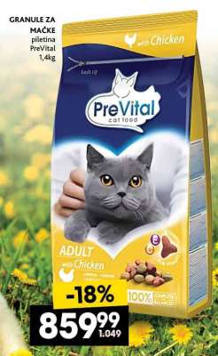 GRANULE ZA MAČKE piletina PreVital