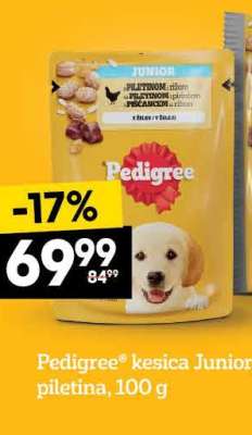 Pedigree® kesica Junior, piletina, 100 g