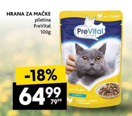 HRANA ZA MAČKE piletina PreVital 100g