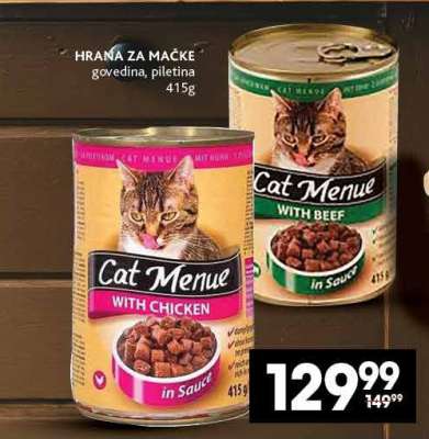 Cat Menue with Chicken