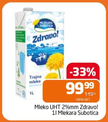 Mleko UHT 2%mm Zdravo!