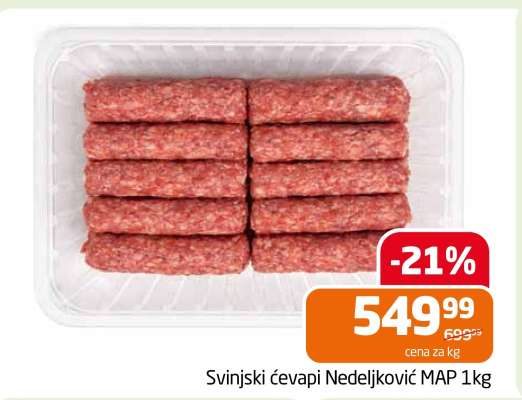 Svinjski ćevapi Nedeljković MAP 1kg