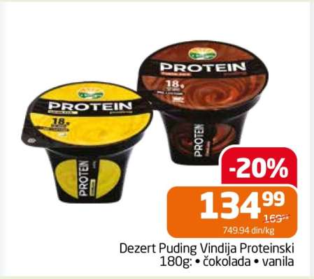Dezert Puding Vindija Proteinski