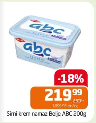 Sirni krem namaz Belje ABC 200g