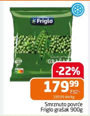 Friglo grašak 900g
