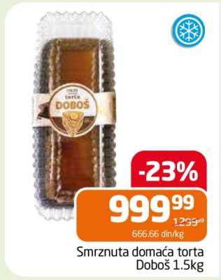 Smrznuta domaća torta Doboš 1.5kg