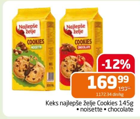 Keks najbolje želje Cookies 145g