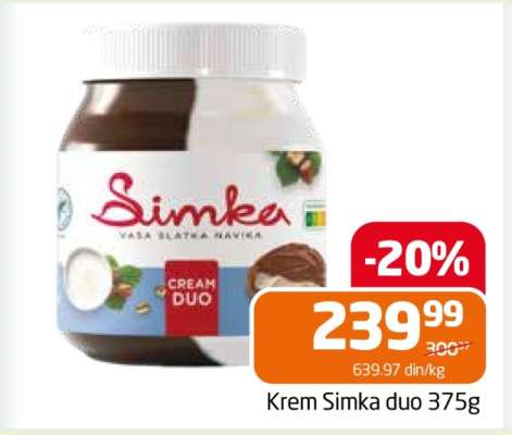 Krem Simka duo 375g