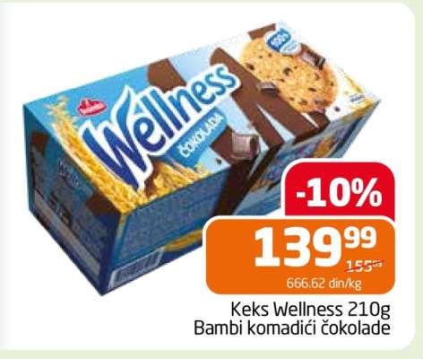 Keks Wellness 210g