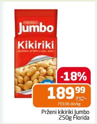 Prženi kikiriki Jumbo 250g Florida