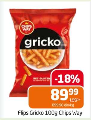 Flips Gricko 100g Chips Way