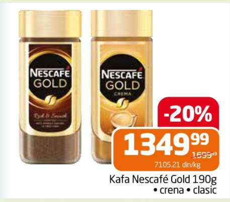 Kafa Nescafé Gold 190g