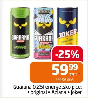 Guarana 0,25l energetsko piće