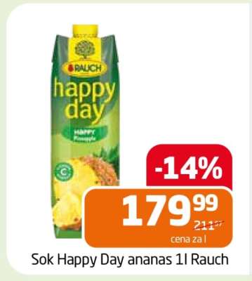 Sok Happy Day ananas 1l Rauch