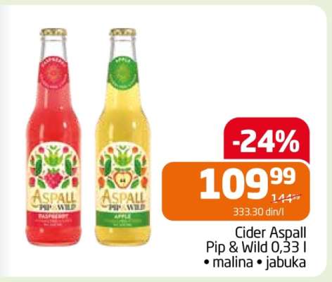 Cider Aspall Pip & Wild 0.33 l