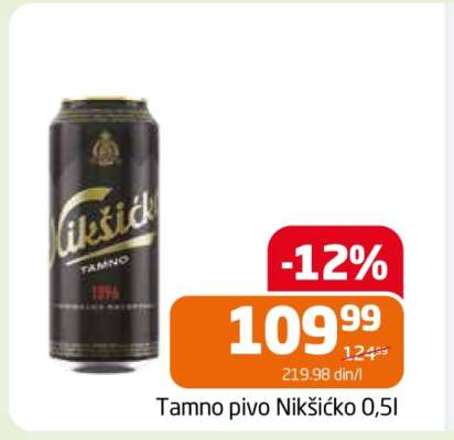 Tamno pivo Nikšićko 0,5l