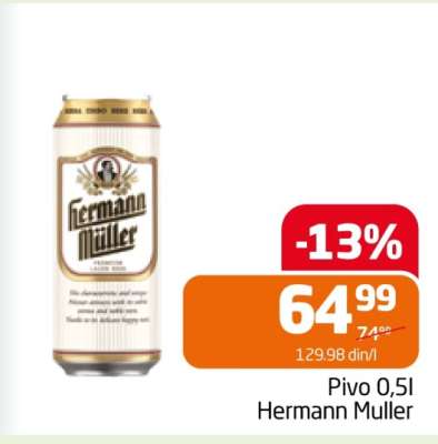 Pivo 0.5l Hermann Muller