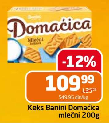 Keks Banini Domaćica mlečni 200g