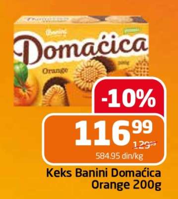 Keks Banini Domaćica Orange 200g