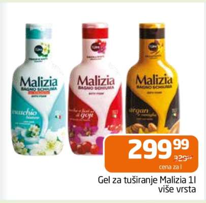 Gel za tuširanje Malizia 1l
