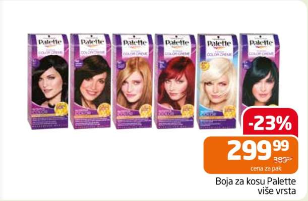 Boja za kosu Palette