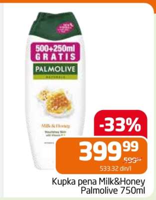 Kupka pena Milk&Honey Palmolive 750ml