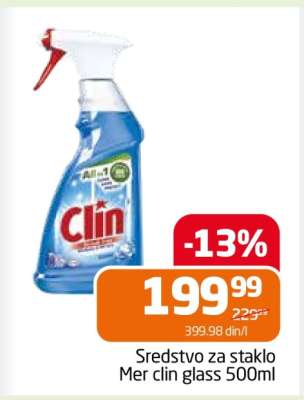 Sredstvo za staklo Mer clin glass 500ml