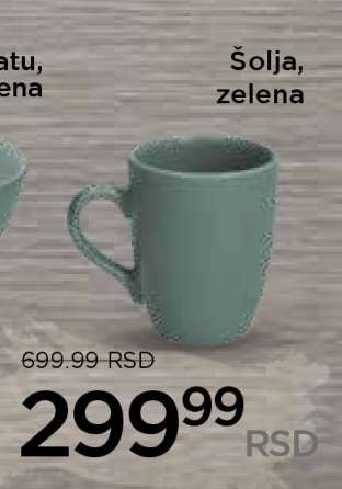 Šolja, zelena