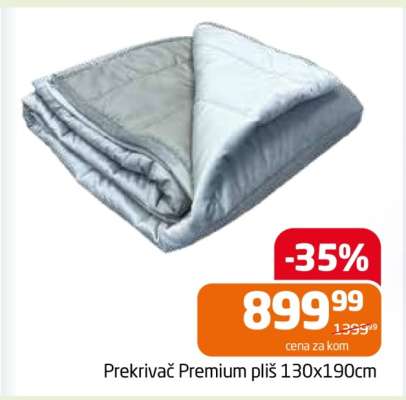 Prekrivač Premium pliš 130x190cm