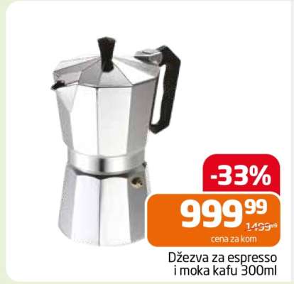 Džezva za espresso i moka kafu 300ml