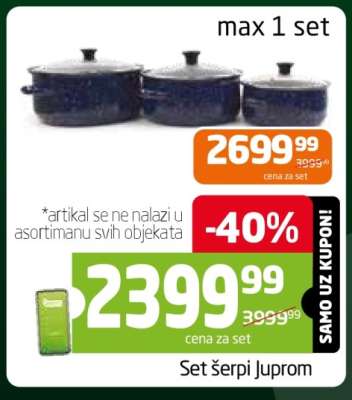 Set šerpi Juprom