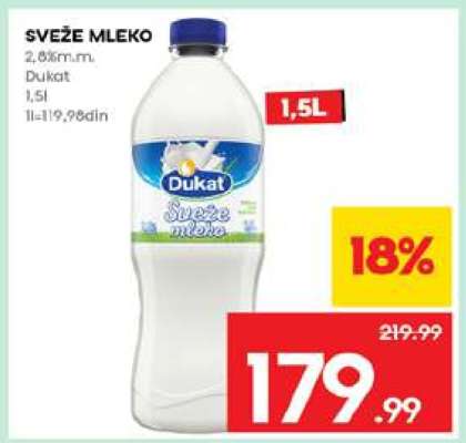 sveže mleko