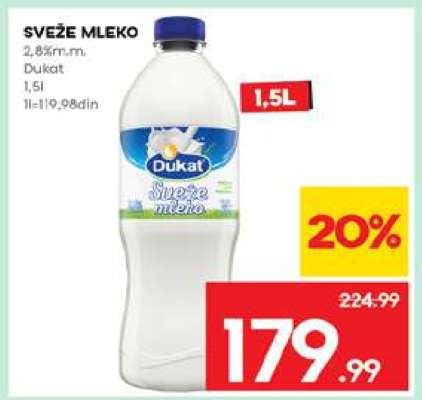 sveže mleko