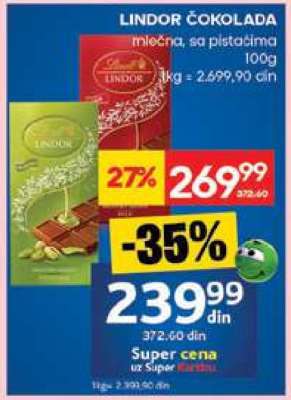 LINDOR ČOKOLADA