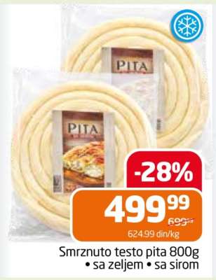 Smrznuto testo pita 800g