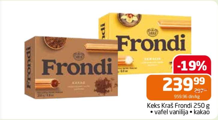 Keks Kraš Frondi 250 g
