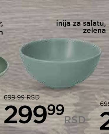 Inija za salatu, zelena