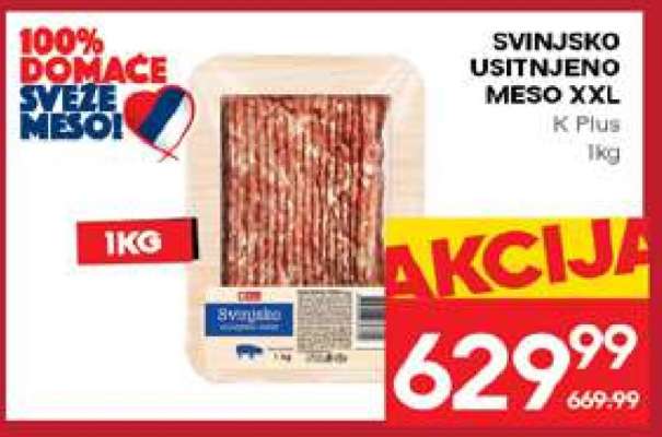 SVINJSKO USITNJENO MESO XXL