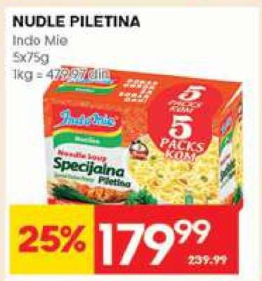 NUDLE piletina