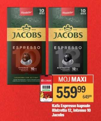 Kafa Espresso kapsule Ristretto 12, Intenso 10 Jacobs