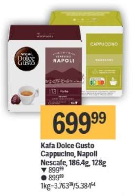 Kafa Dolce Gusto Cappucino, Napoll Nescafe, 186.4g, 128g