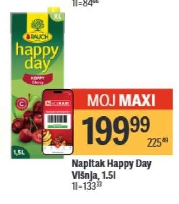 Napitak Happy Day Višnja, 1.5l