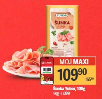 Šunka Yuhor 100g
