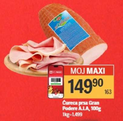 Ćureća prsa Gran Podere ALA, 100g