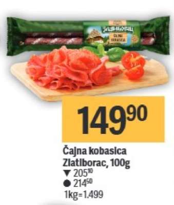 ČAJNA KOBASICA Zlatiborac 100g