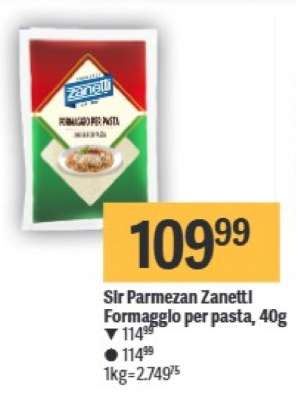 Sýr Parmezan Zanetti Formaggio per pasta, 40g