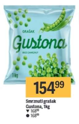 Smrznuti grašak Gustona, 1kg