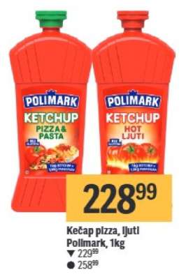 Kečap pizza ljuti Polimark 1kg