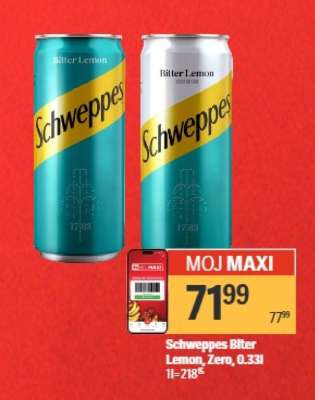 Schweppes Biter Lemon, Zero, 0.33l